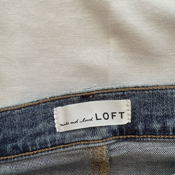 LOFT Blue Ankle Cropped Jeans Size 12 - Picture 6 of 7